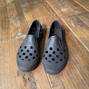 Vans Black Trek Perforated Slip-On Loafers